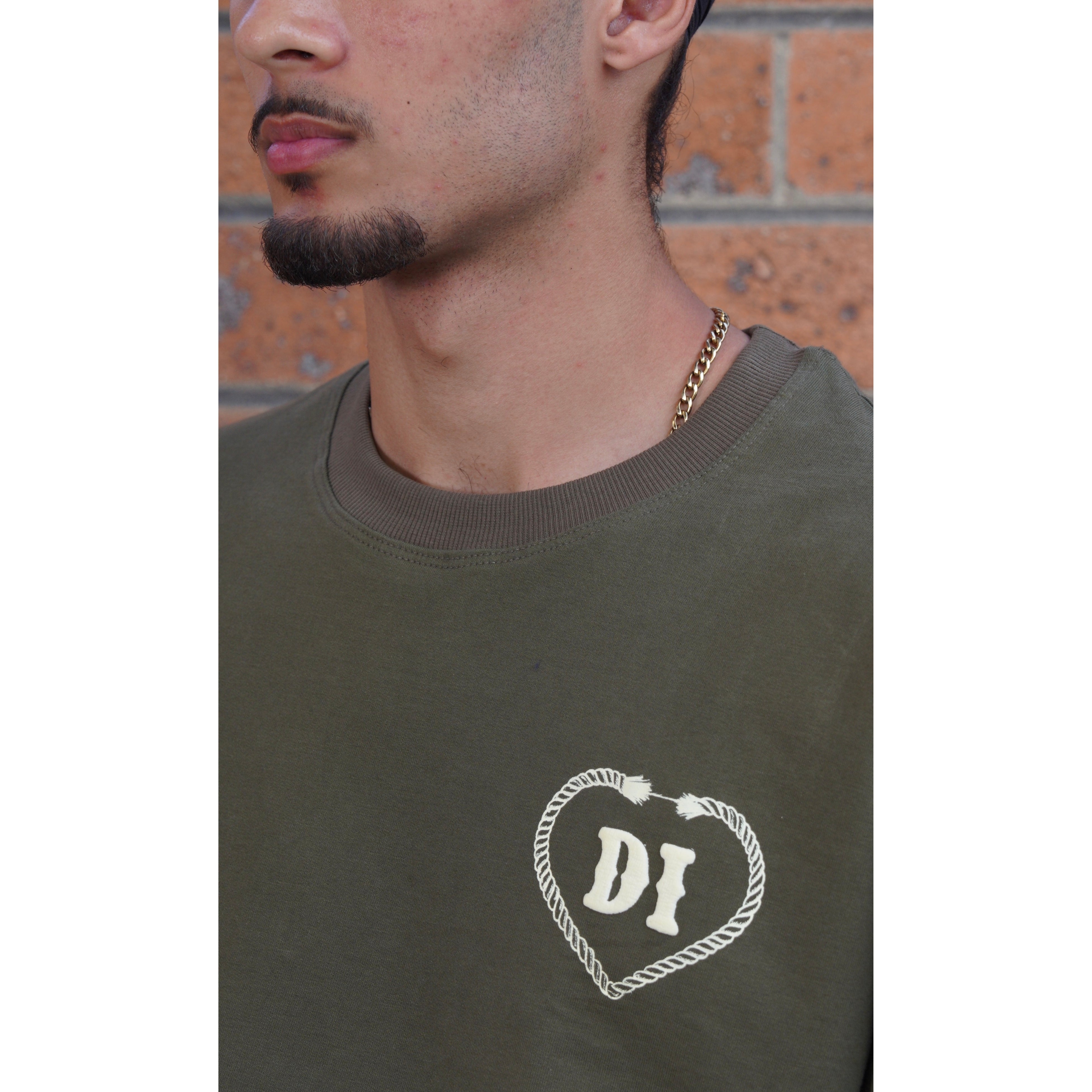 Overfeeling vs Overthinking (CROPPED) Olive/Cream