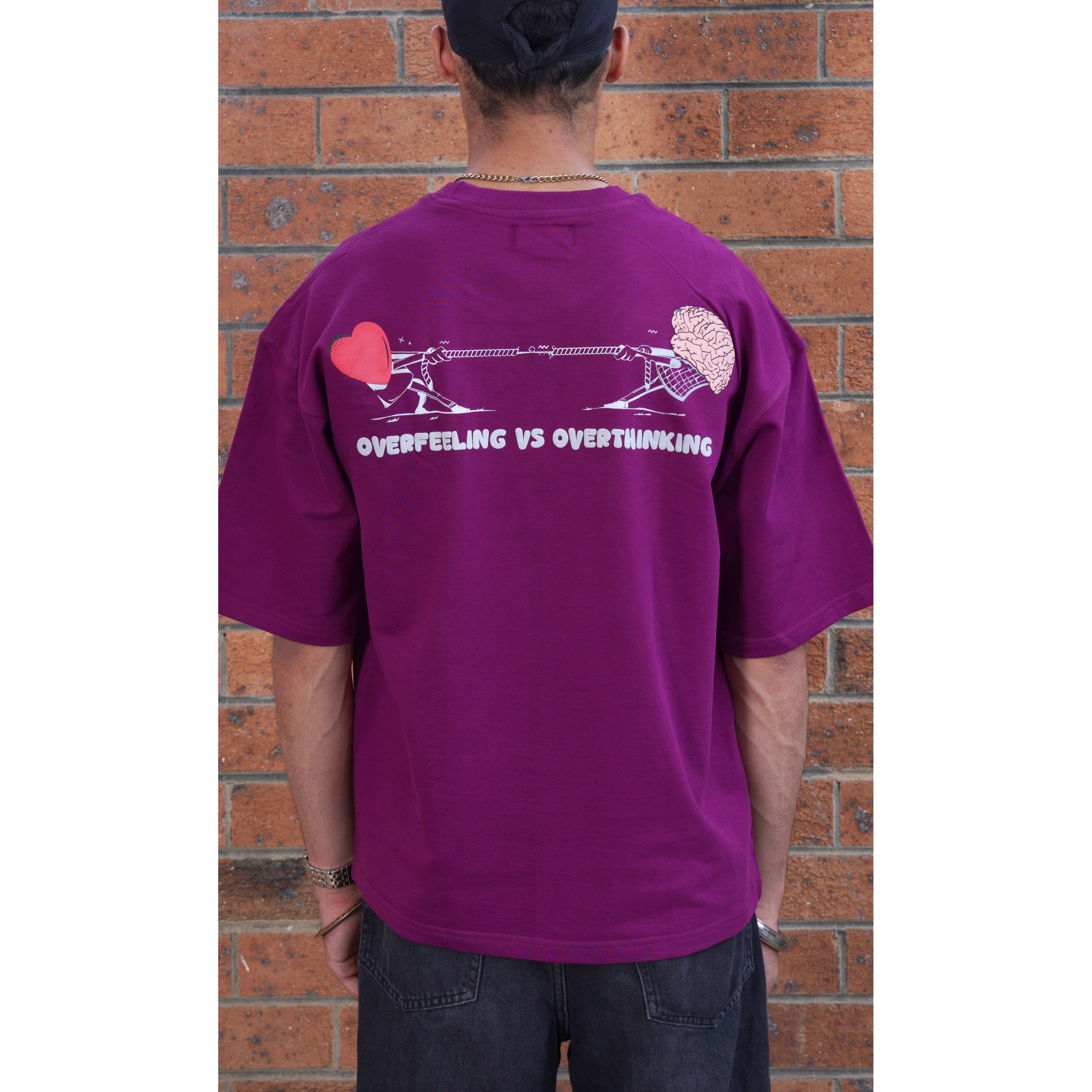 Overfeeling vs Overthinking (CROPPED) Purple/grey
