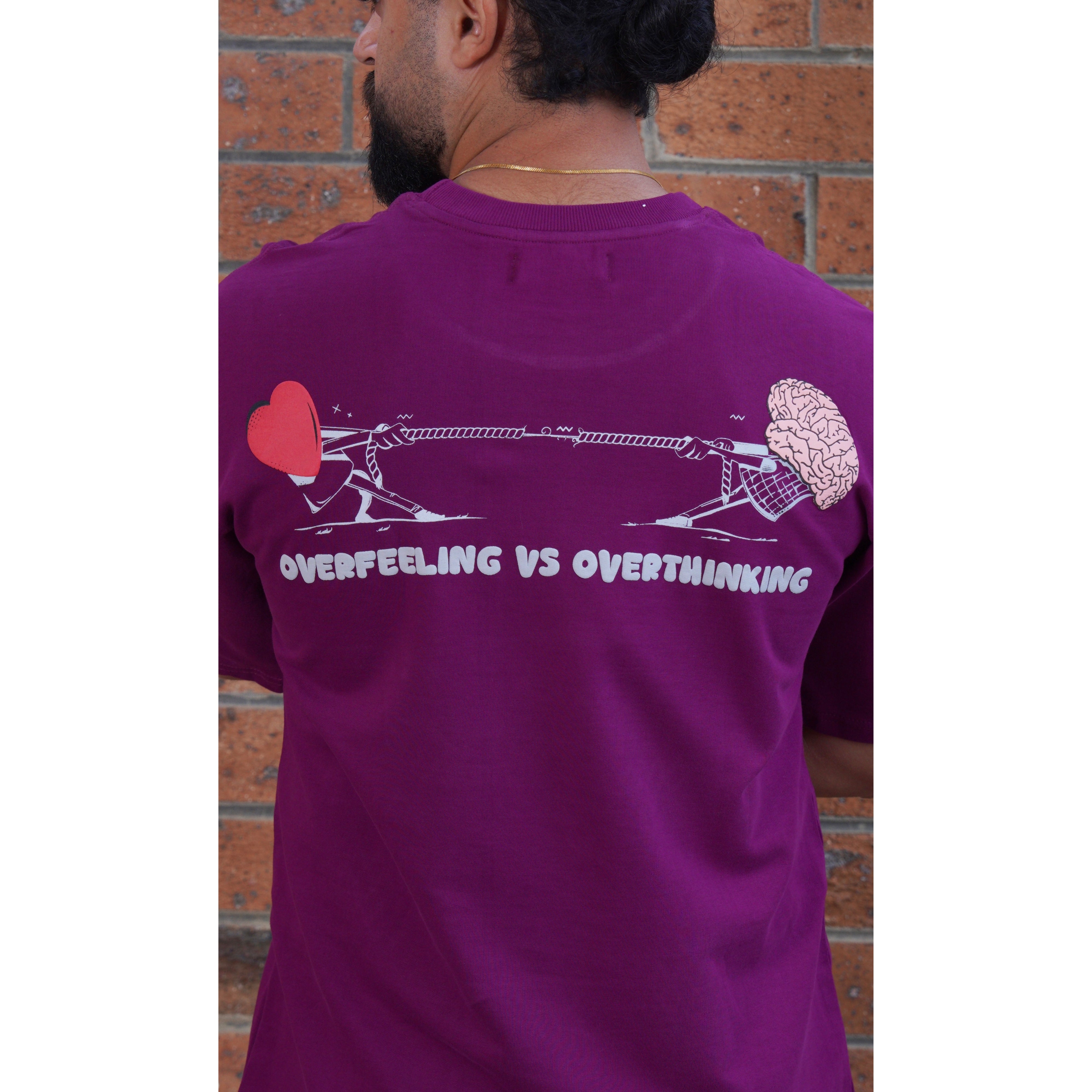 Overfeeling vs Overthinking Purple/grey