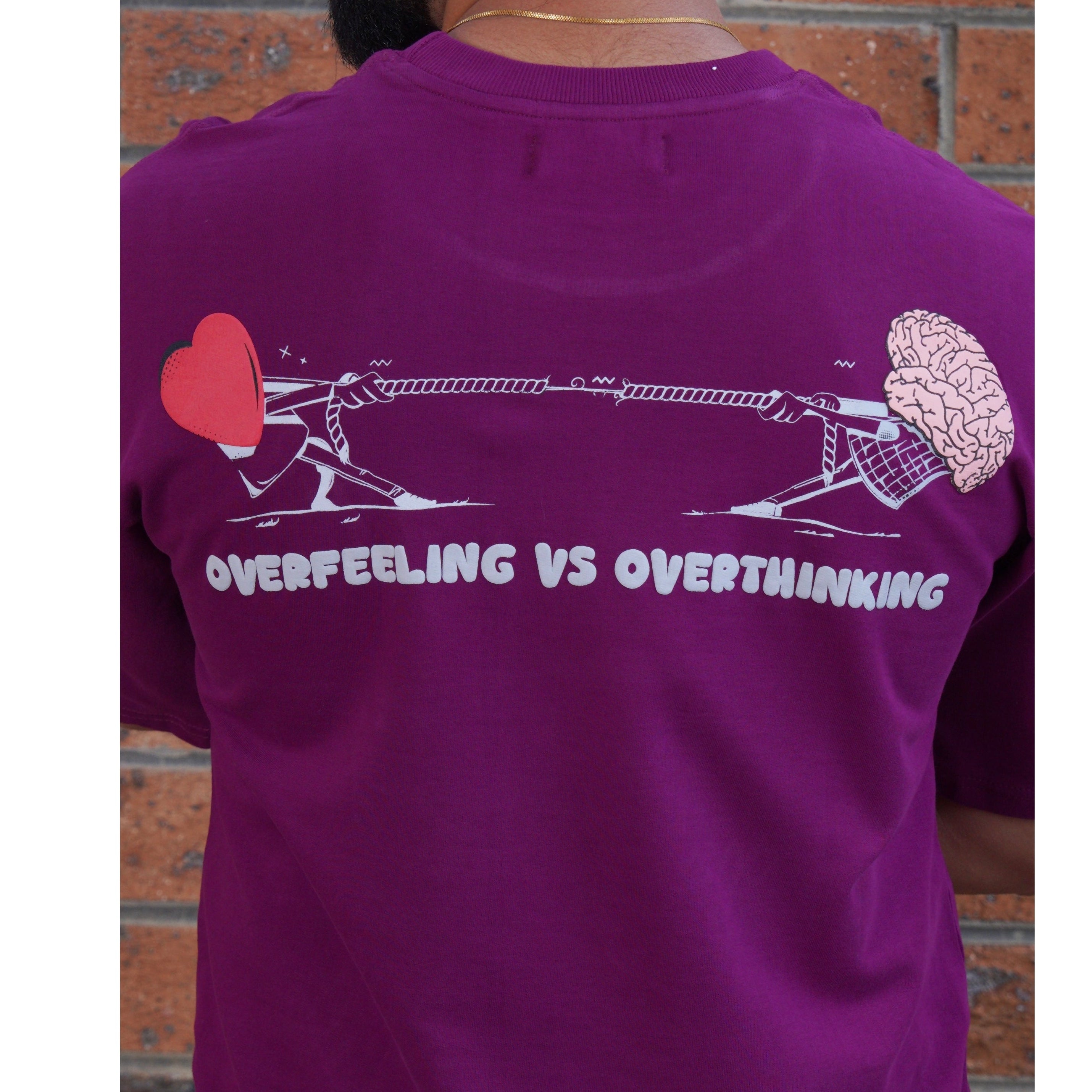 Overfeeling vs Overthinking Purple/grey