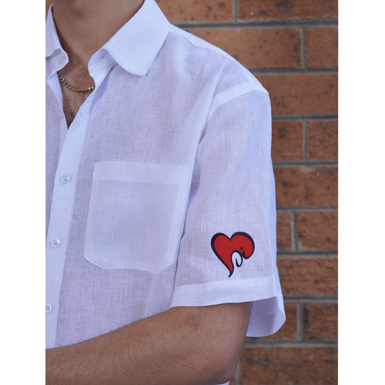 Wearing My Heart on My Sleeve Linen shirt