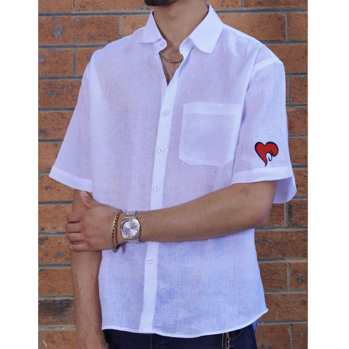 Wearing My Heart on My Sleeve Linen shirt