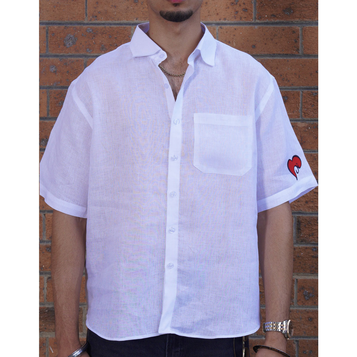 Wearing My Heart on My Sleeve Linen shirt